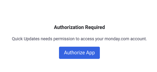 Authorization Required