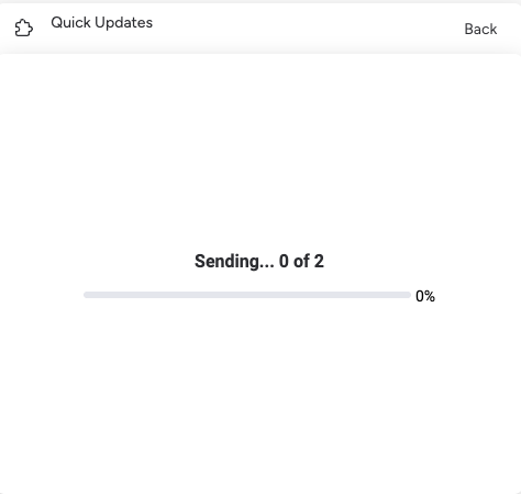 Bulk Progress — Sending Updates